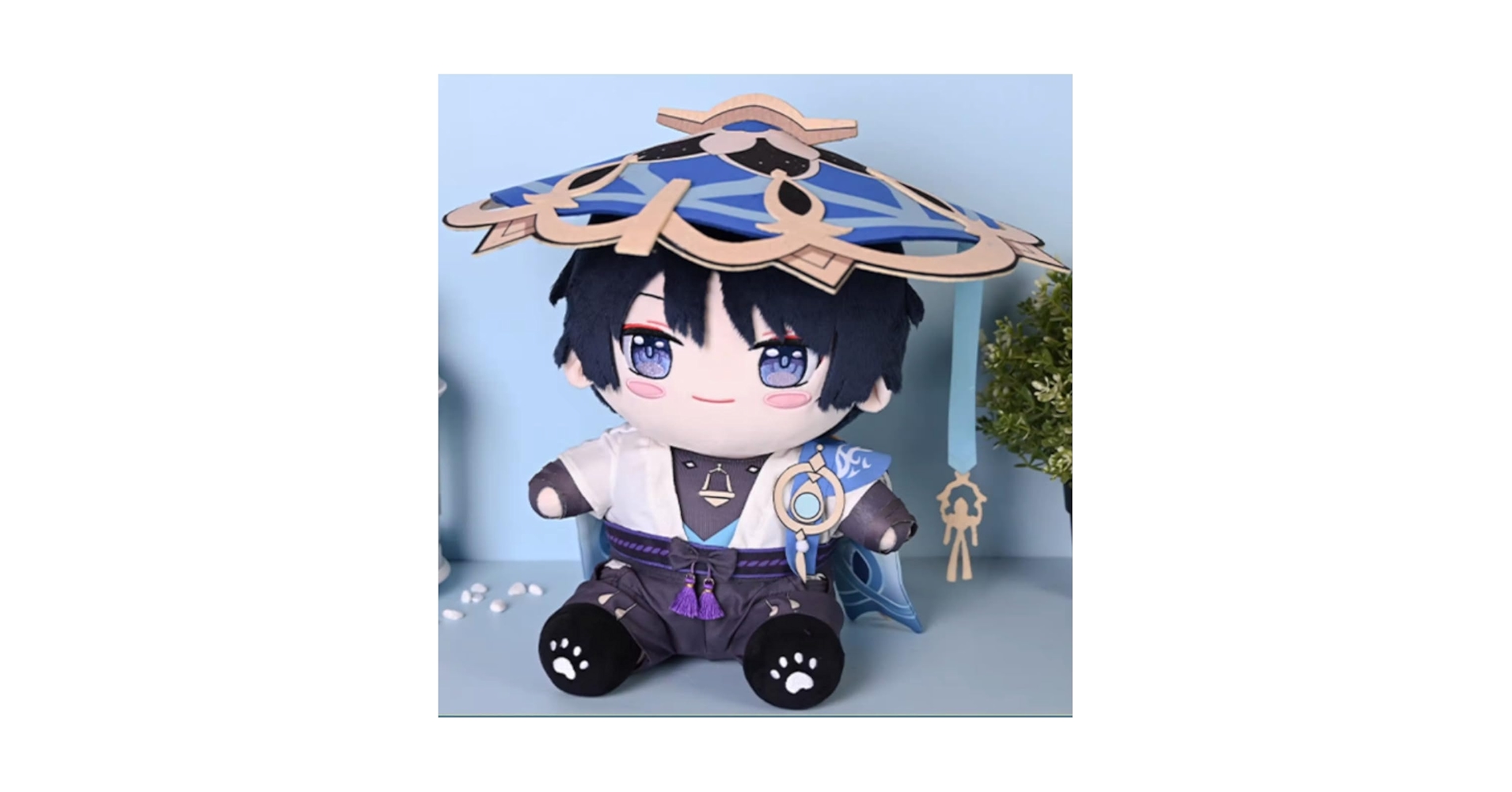 原神　着せ替えぬいぐるみ　散兵　ざんひょう　20cm(青) 衣装付き　バラ売り可 原神 着せ替えぬいぐるみ 散兵 ざんひょう 20cm(青) 衣装付き